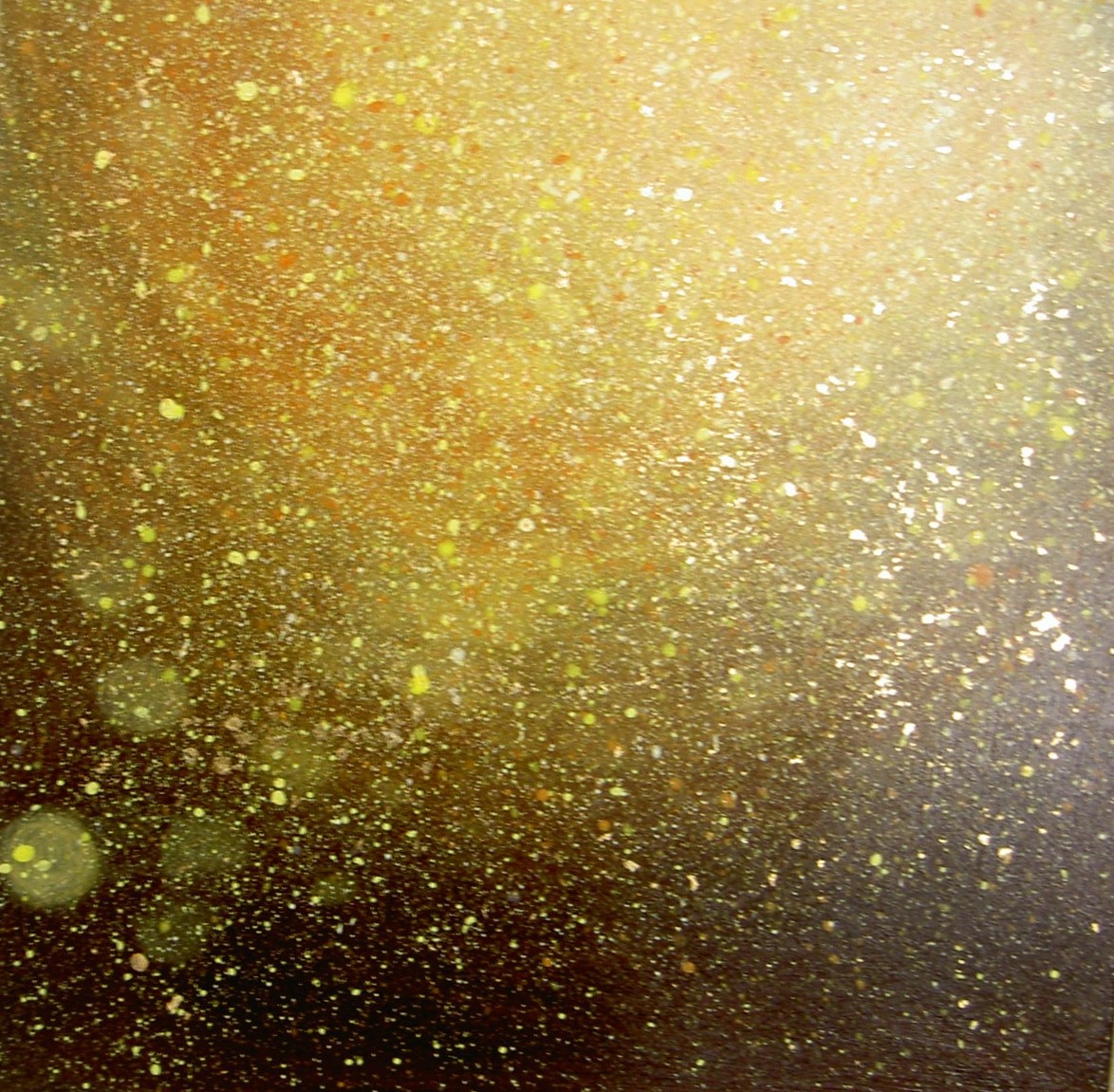 acrylic and gold leaf immitation painting